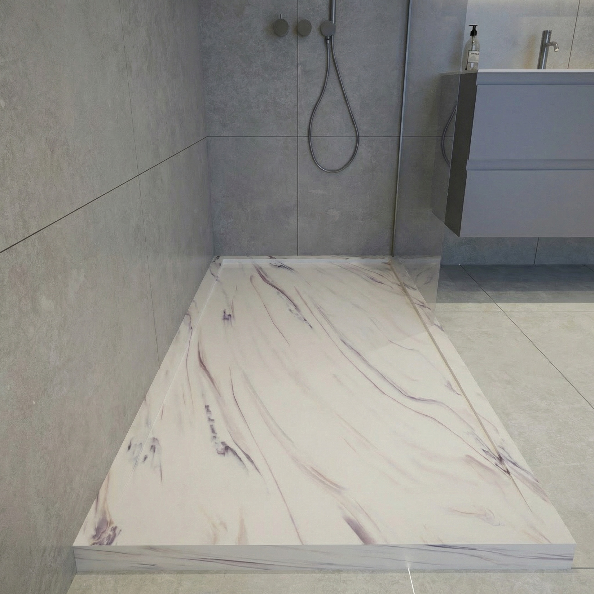 Plato de ducha en rampa