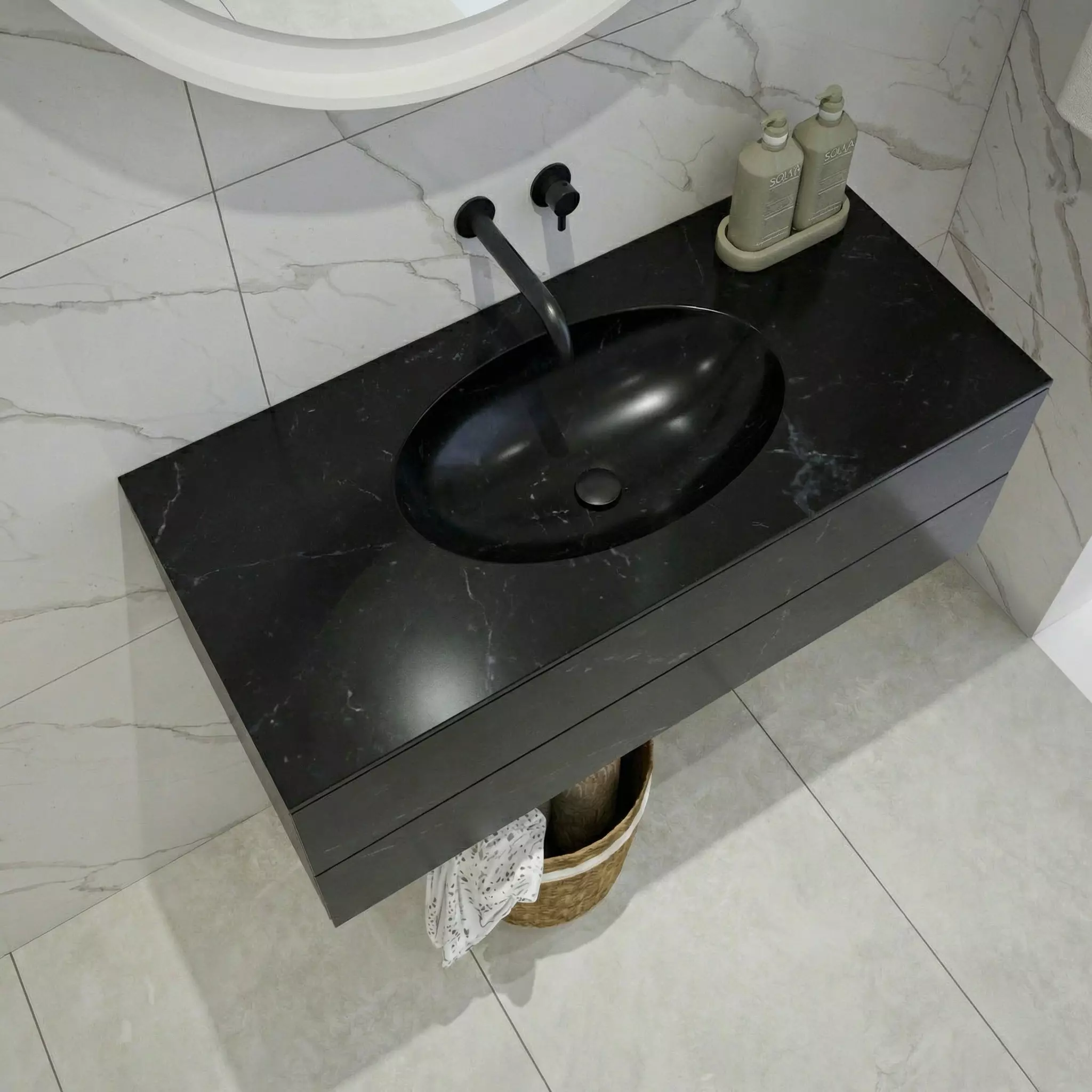 Encimera ovalada Integrado - Vista 2